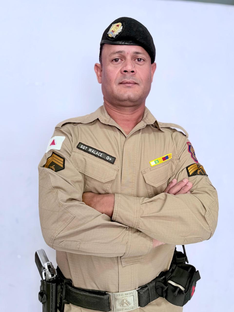 Sargento Walace Costa, da Polícia Militar de Minas Gerais